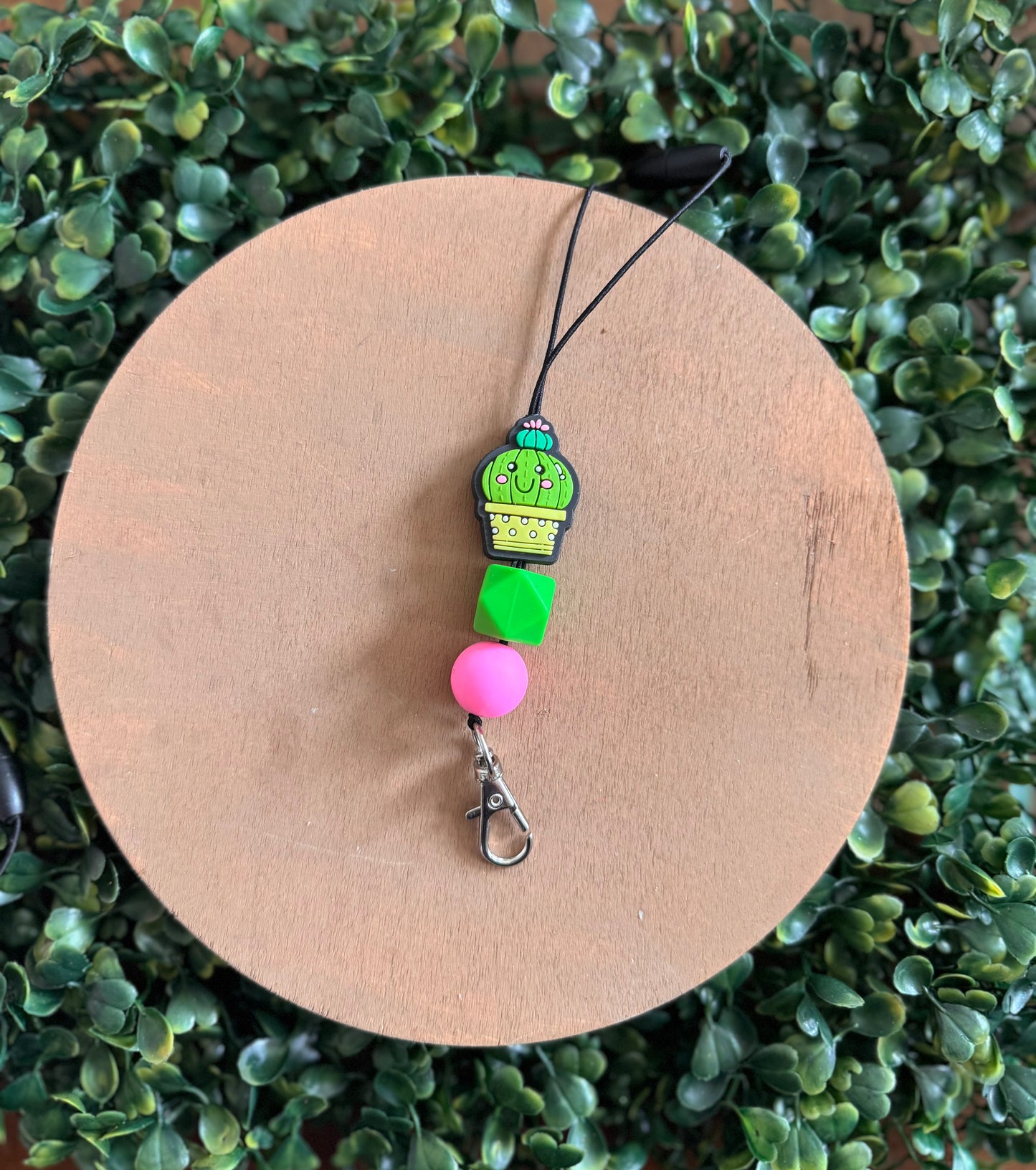 Green cactus freshie hanger