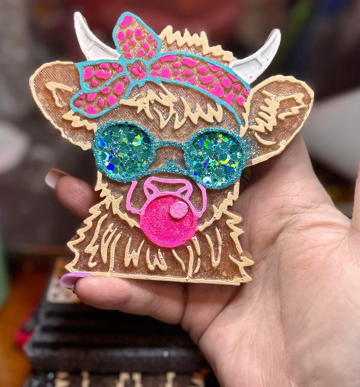 Bubblegum Highlander Hanging Freshie