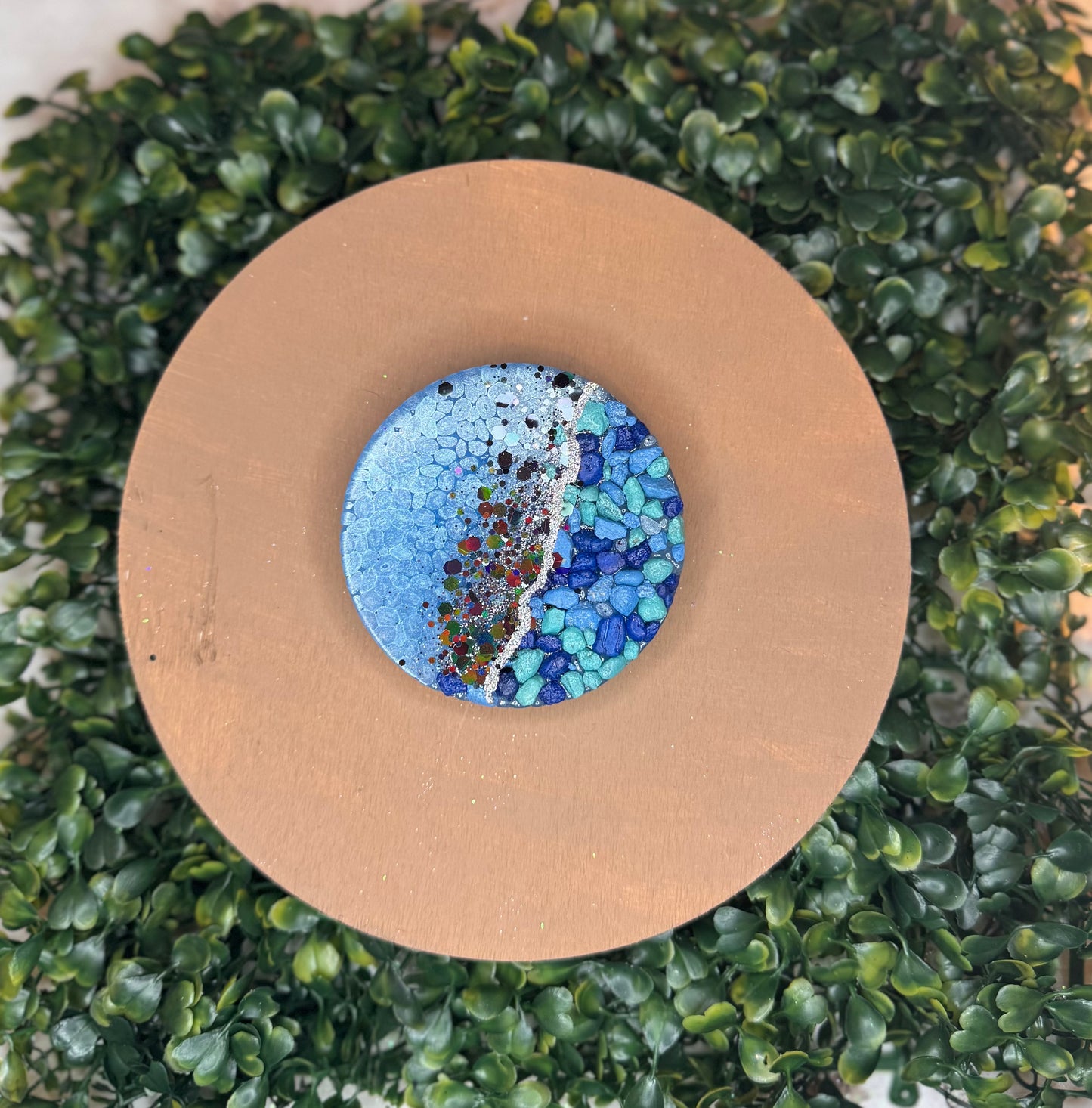 Geode Round Hanging Freshie