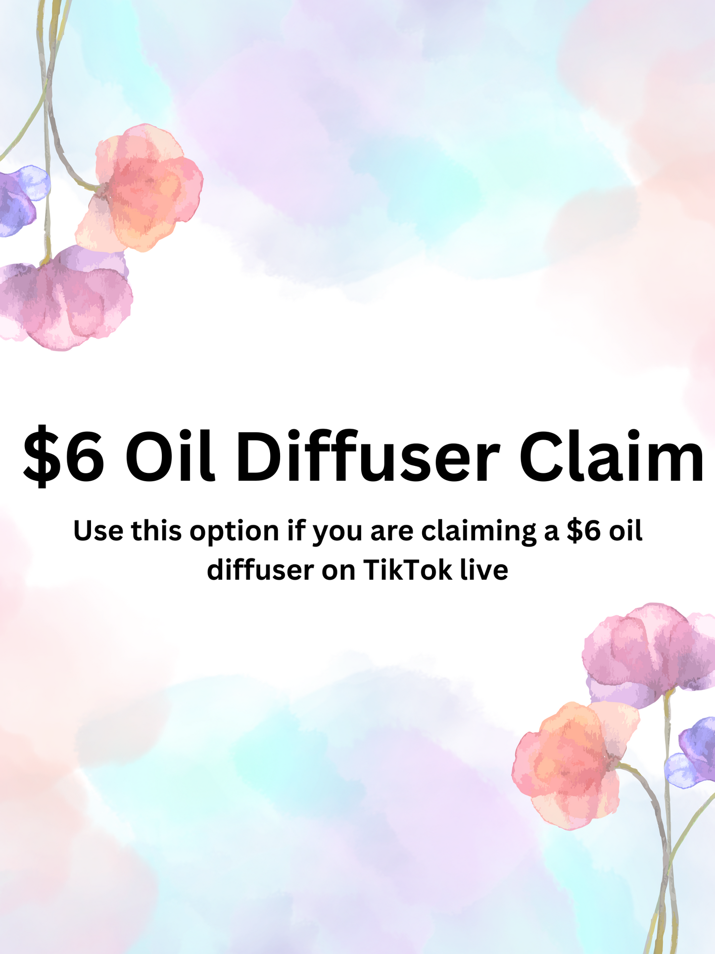 $6 oil diffuser claims