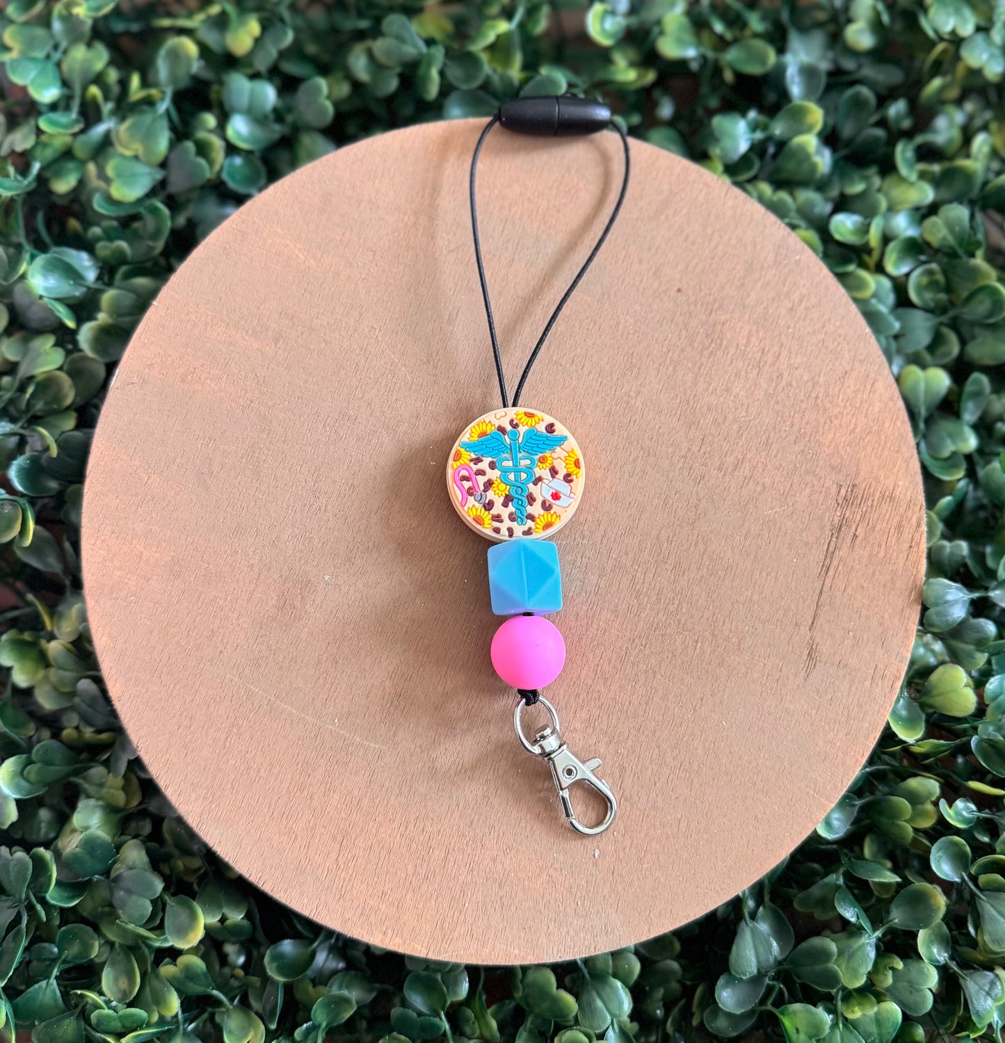 Nursing caduceus symbol freshie hanger