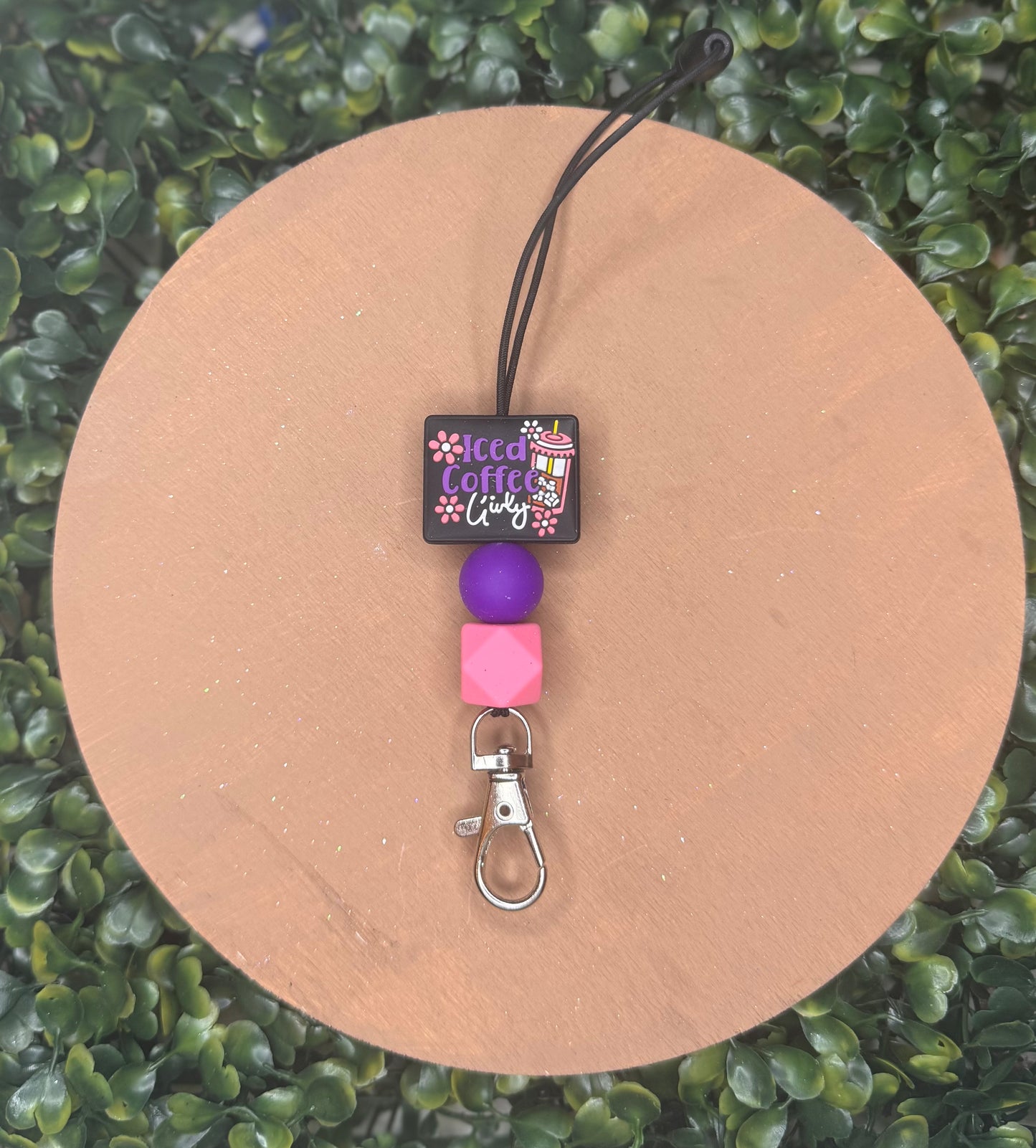 Iced coffee girly freshie hanger