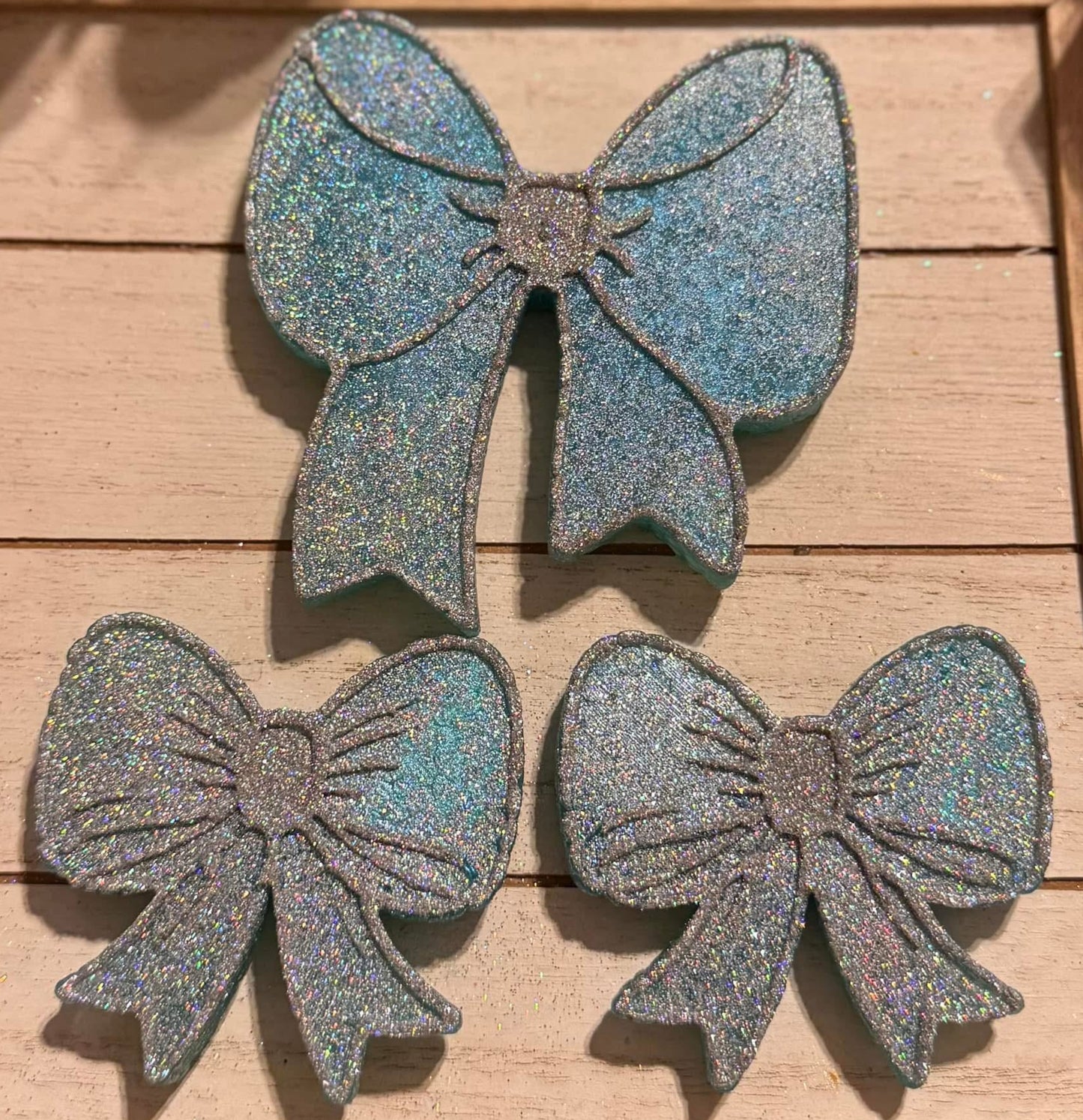 Glitter Bow Hanging Freshie & Vent Clips