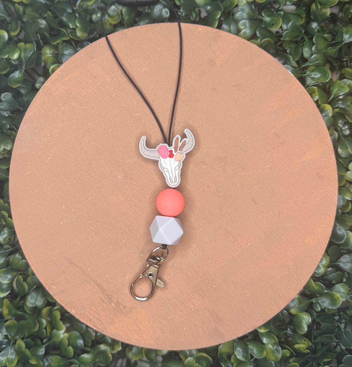 Bull skull freshie hanger