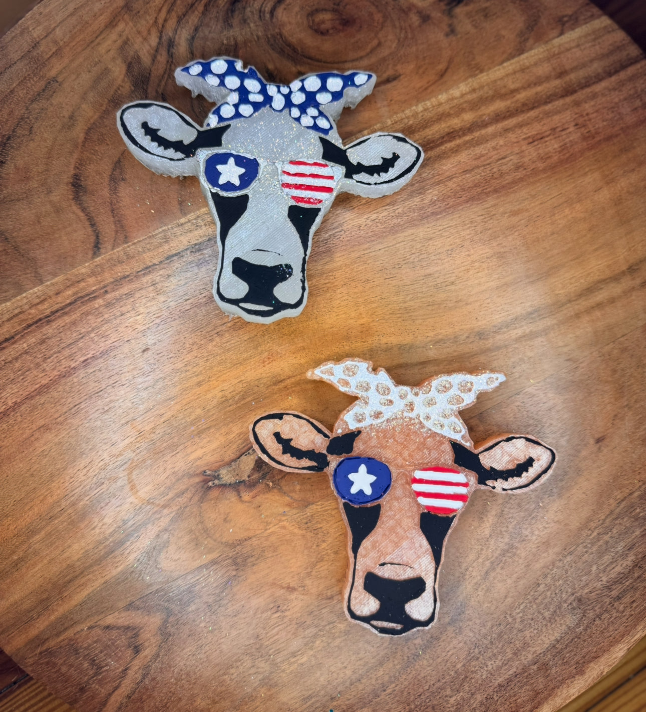 Americana Cow Hanging Freshie