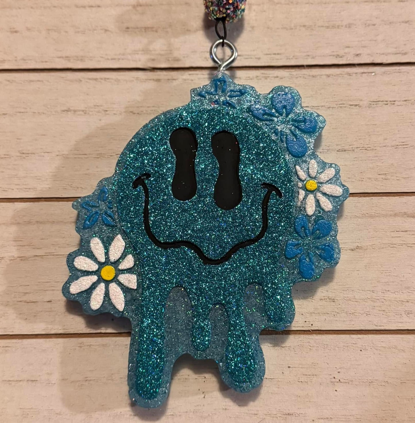Flower Drippy Smiley Hanging Freshie