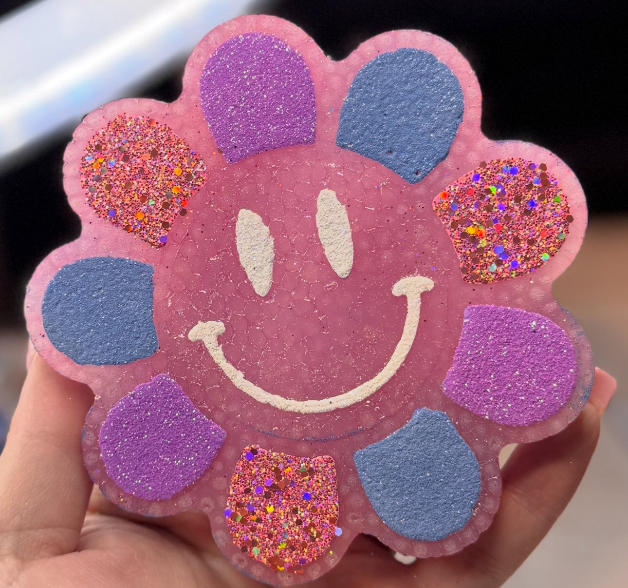 Pastel Smiley Flower Hanging Freshie