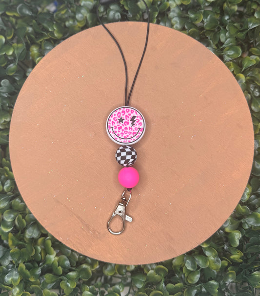 Cheetah smiley freshie hanger