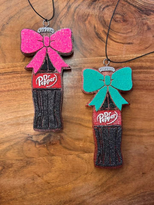 Dr. Pepper Coquette Bow Hanging Freshie