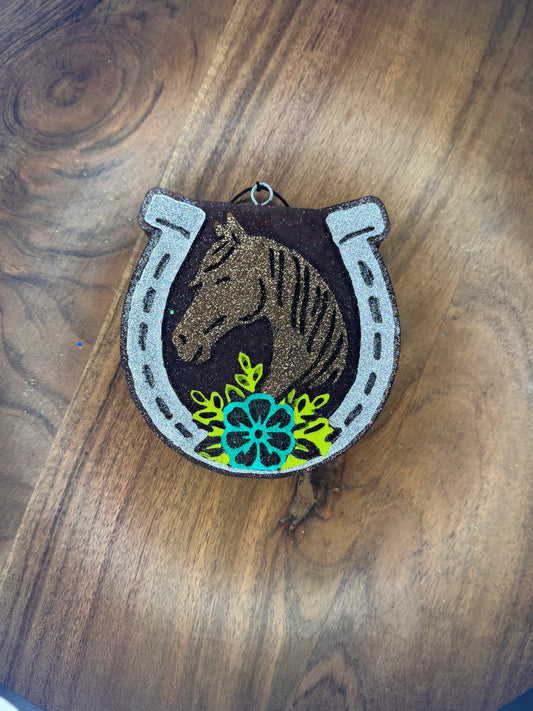 Horse & Horseshoe Hanging Freshie