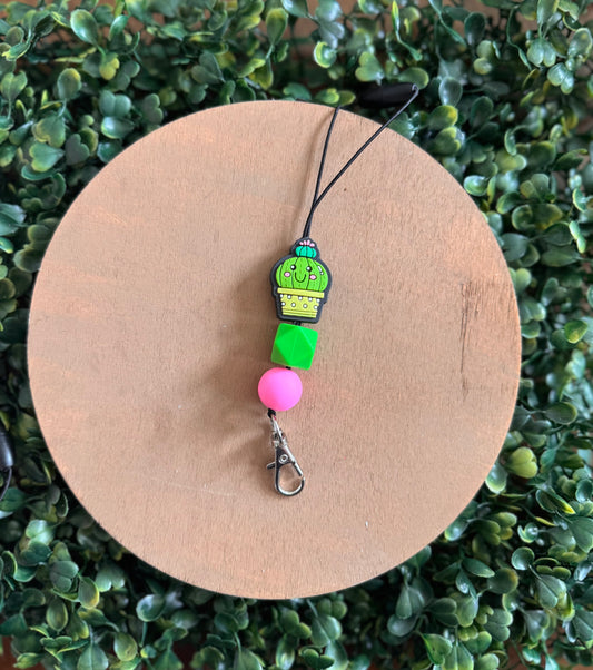 Green cactus freshie hanger