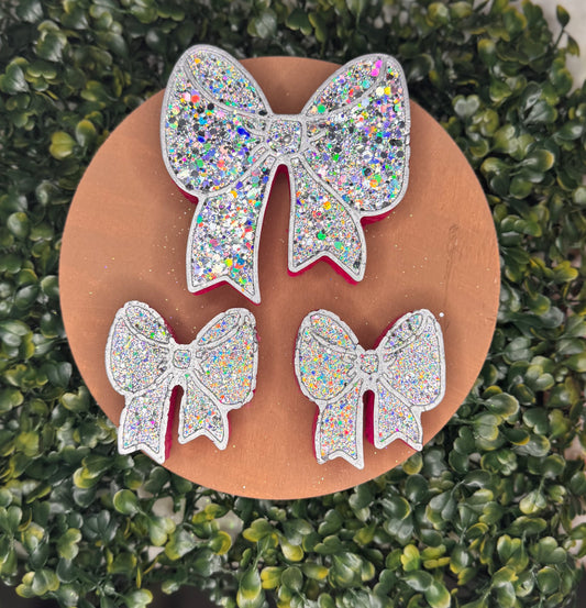 Holographic Bow Hanging Freshie & Vent Clips