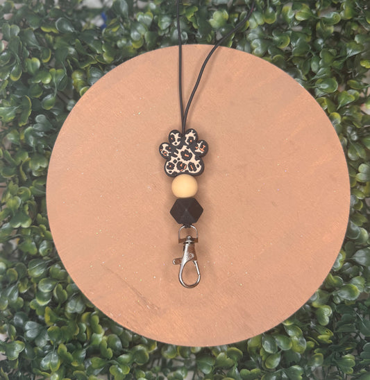 Cheetah print paw freshie hanger