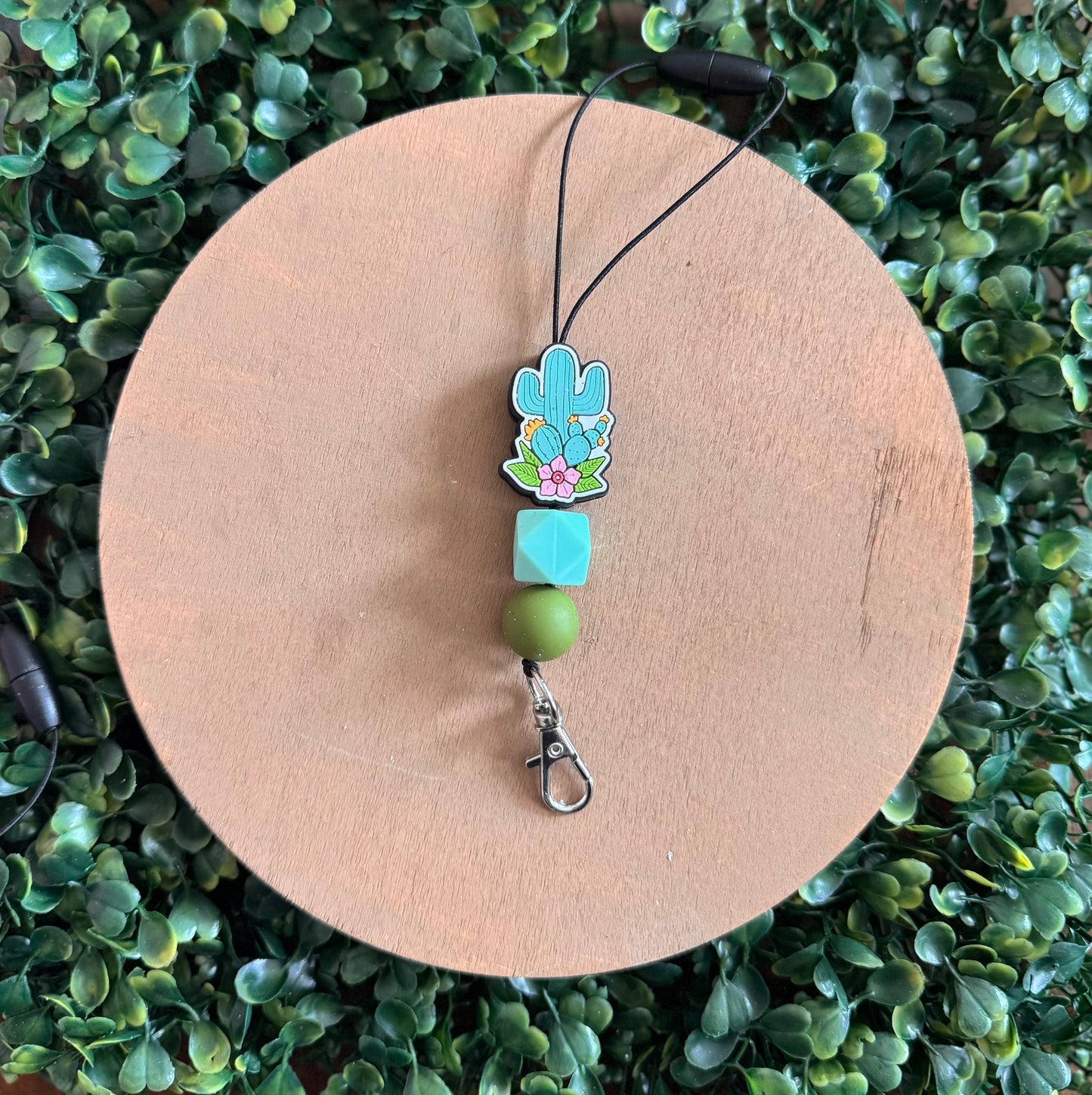 Cactus with leaves freshie hanger