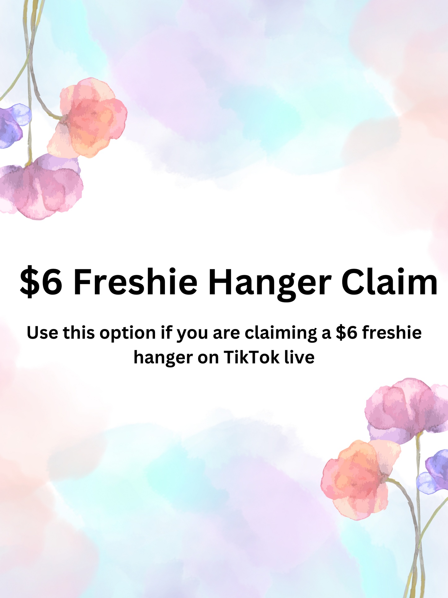 $6 freshie hanger claims