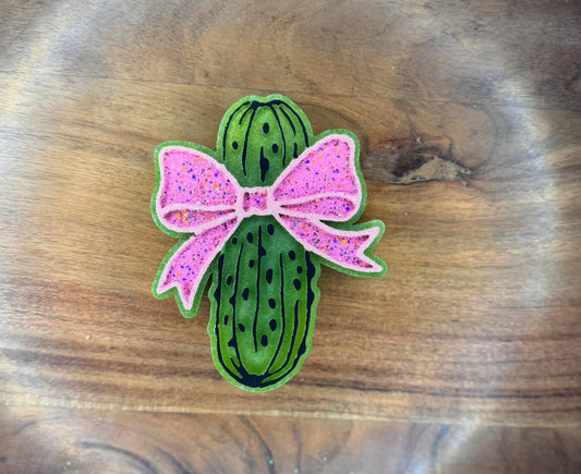 Coquette Bow Pickle Hanging Freshie