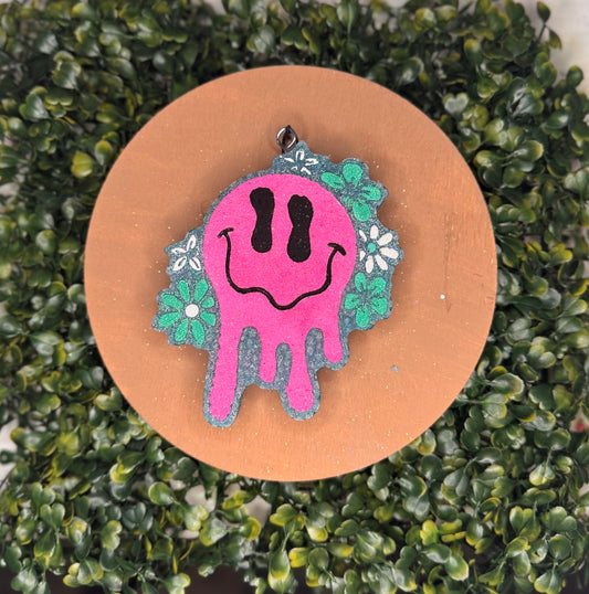 Flower Drippy Smiley Hanging Freshie