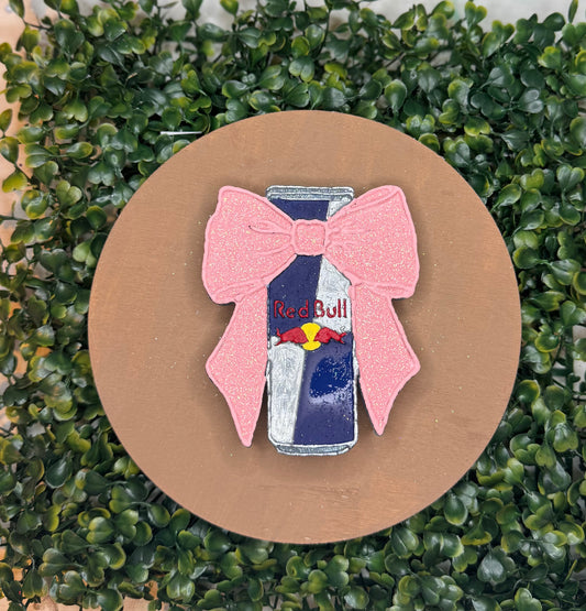 Redbull Coquette Bow Hanging Freshie