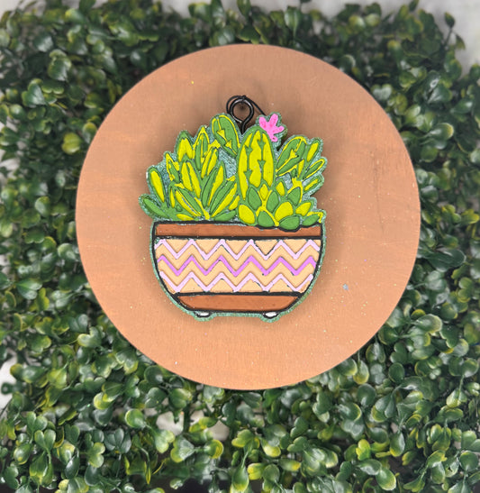 Single Potted Succulent Hanging Freshie