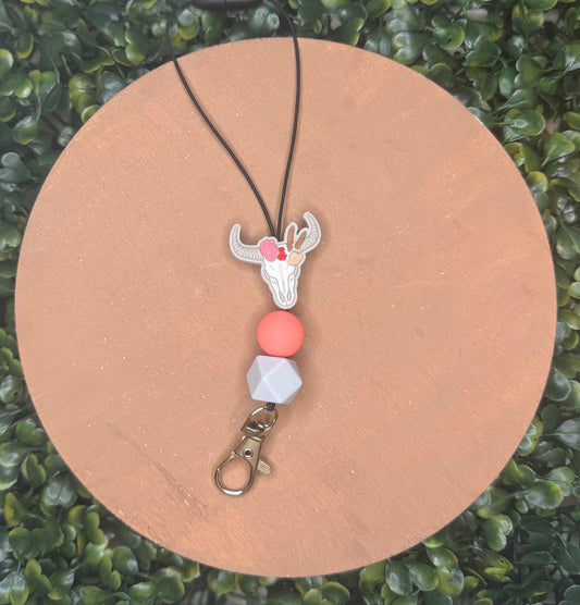 Bull skull freshie hanger