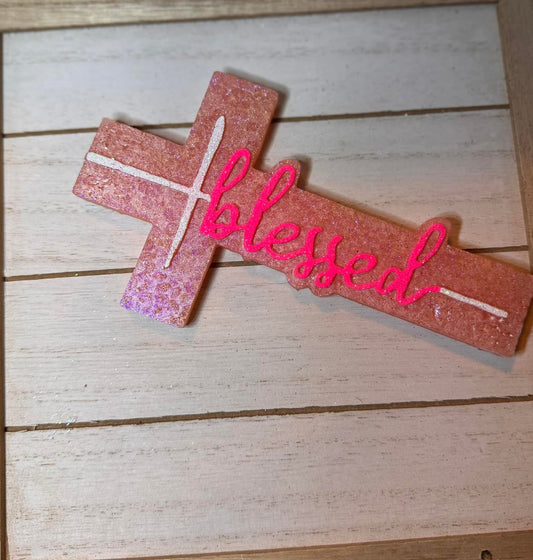 Blessed Cross Hanging Freshie