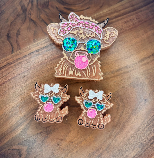 Bubblegum Highlander Hanging Freshie & Vent Clips