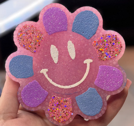 Pastel Smiley Flower Hanging Freshie